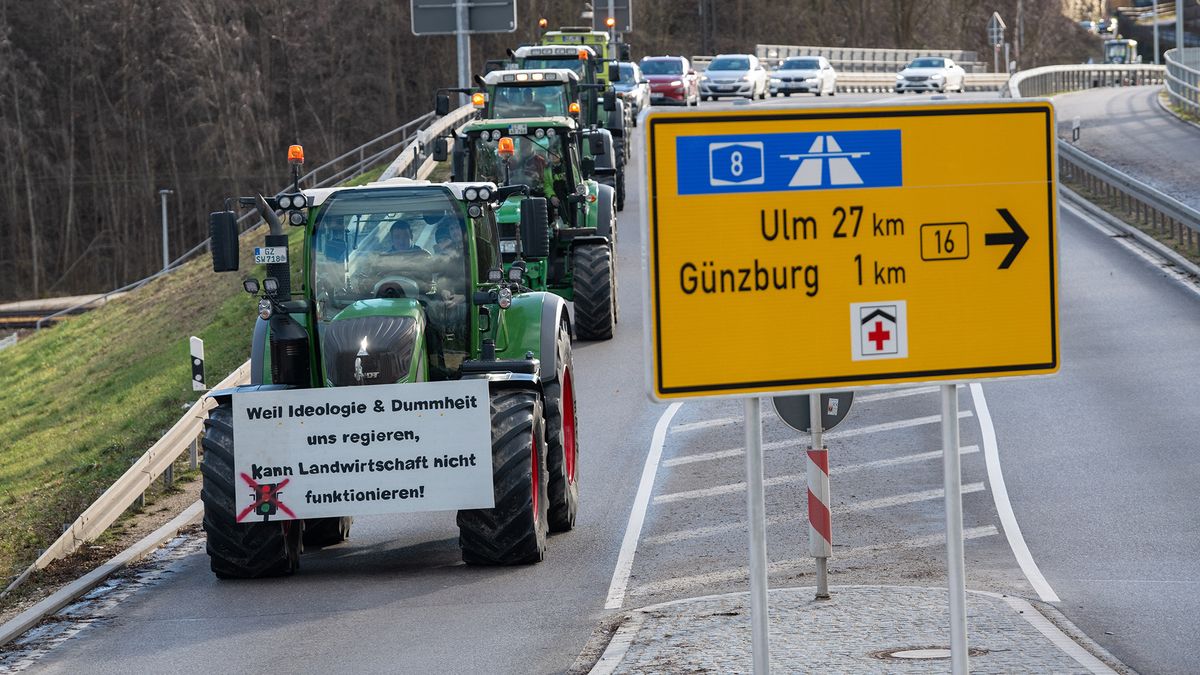 Farmers' protest - Günzburg