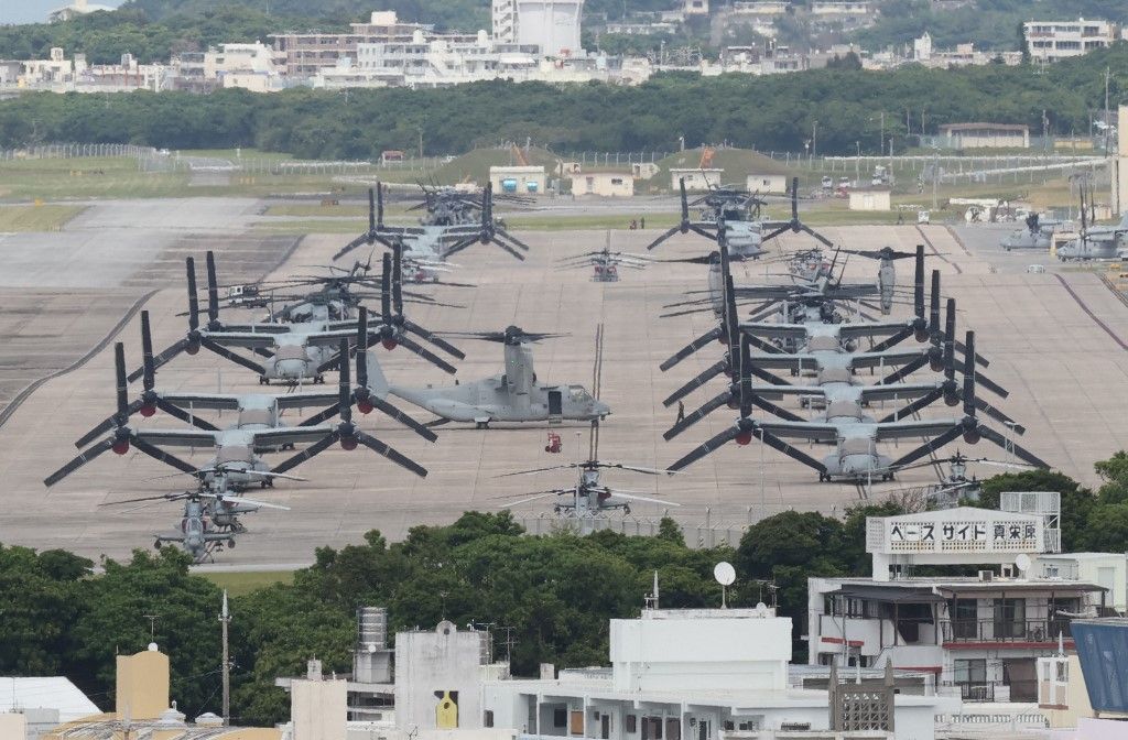 Okinawa's US Air Station Futenma in Japan