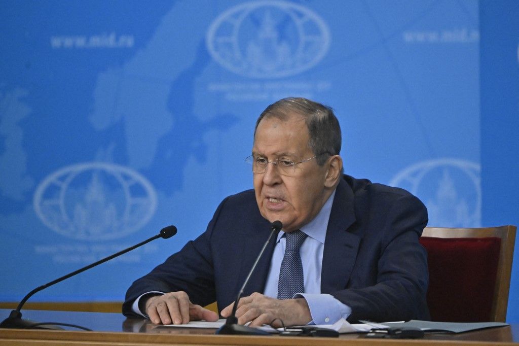 Szegej Lavrov orosz külügyminiszter
orosz-ukrán háború