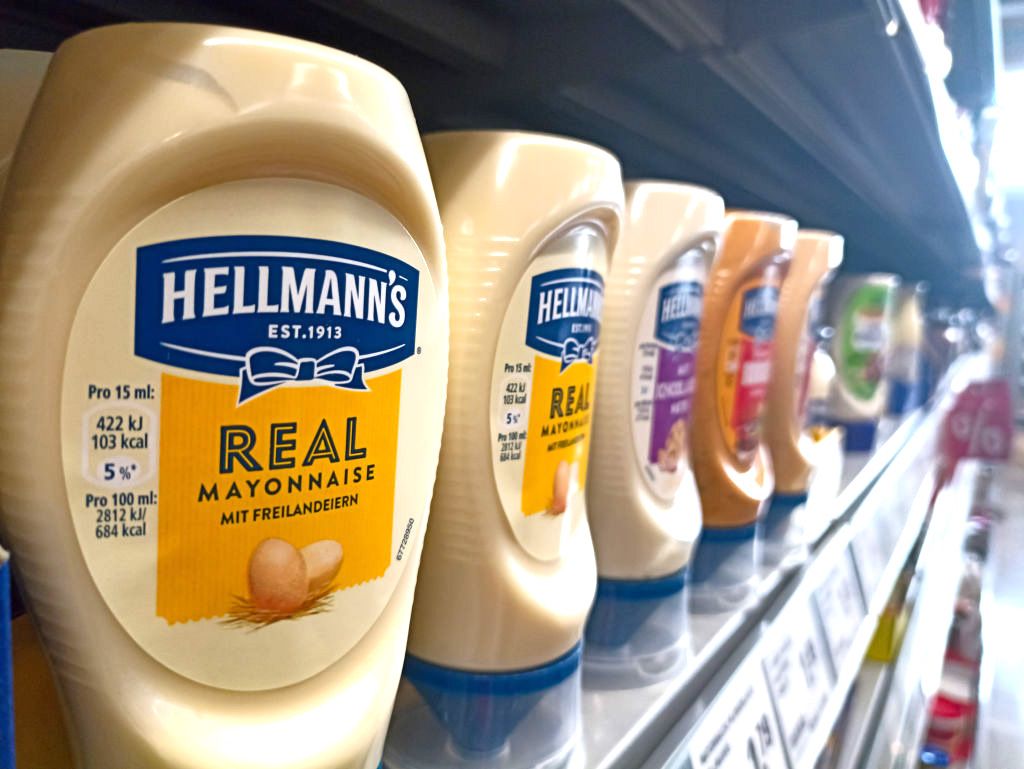 Hellmann's Mayonnaise seen at Rewe supermarket