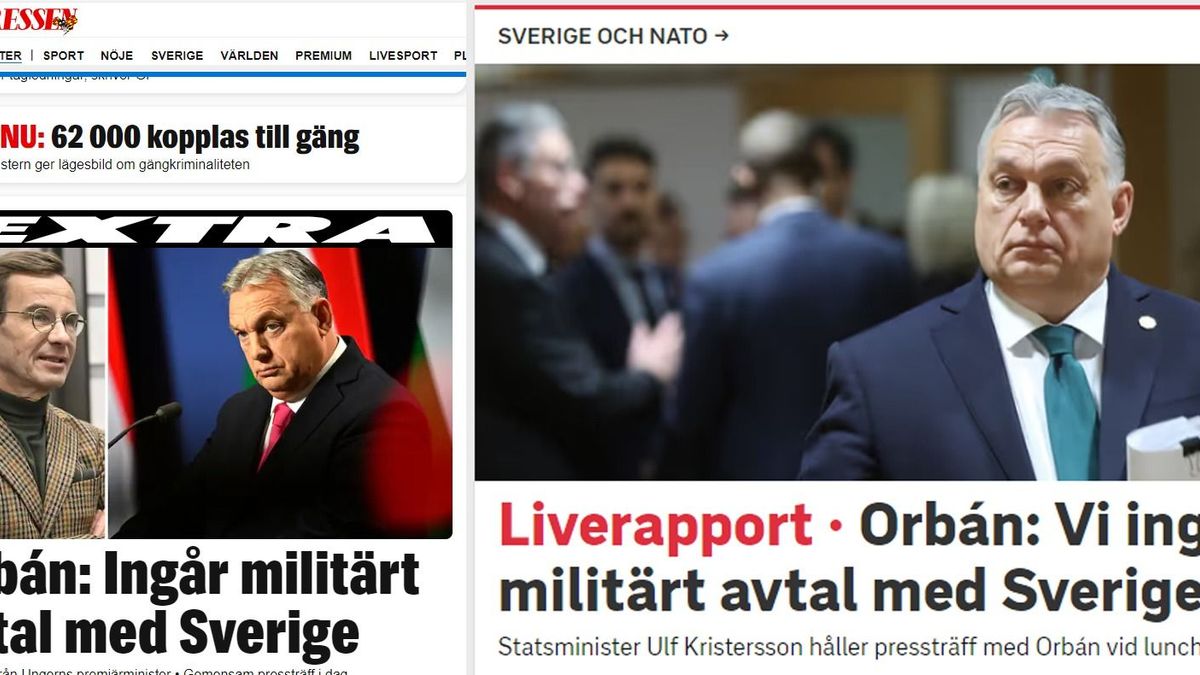 Máris a svéd lapok címlapjára ugrott Orbán