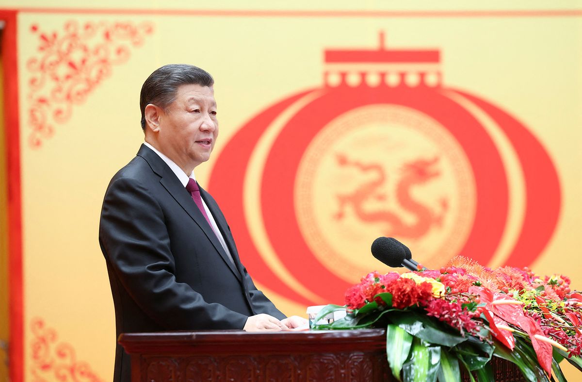 CHINA-BEIJING-CPC CENTRAL COMMITTEE-STATE COUNCIL-SPRING FESTIVAL-RECEPTION (CN)
Hszi Csin-ping kínai elnök visszaszorítaná a korrupciót