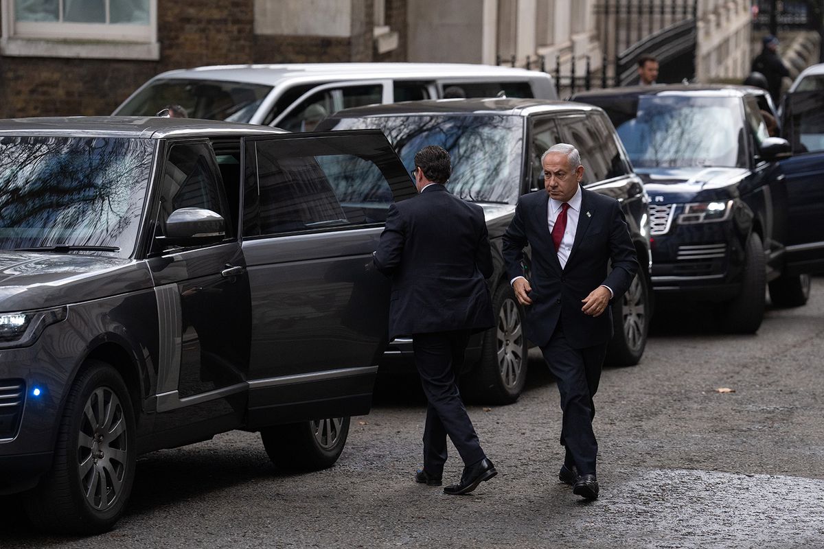 Rishi Sunak Welcomes The Prime Minister Of Israel To Downing Street