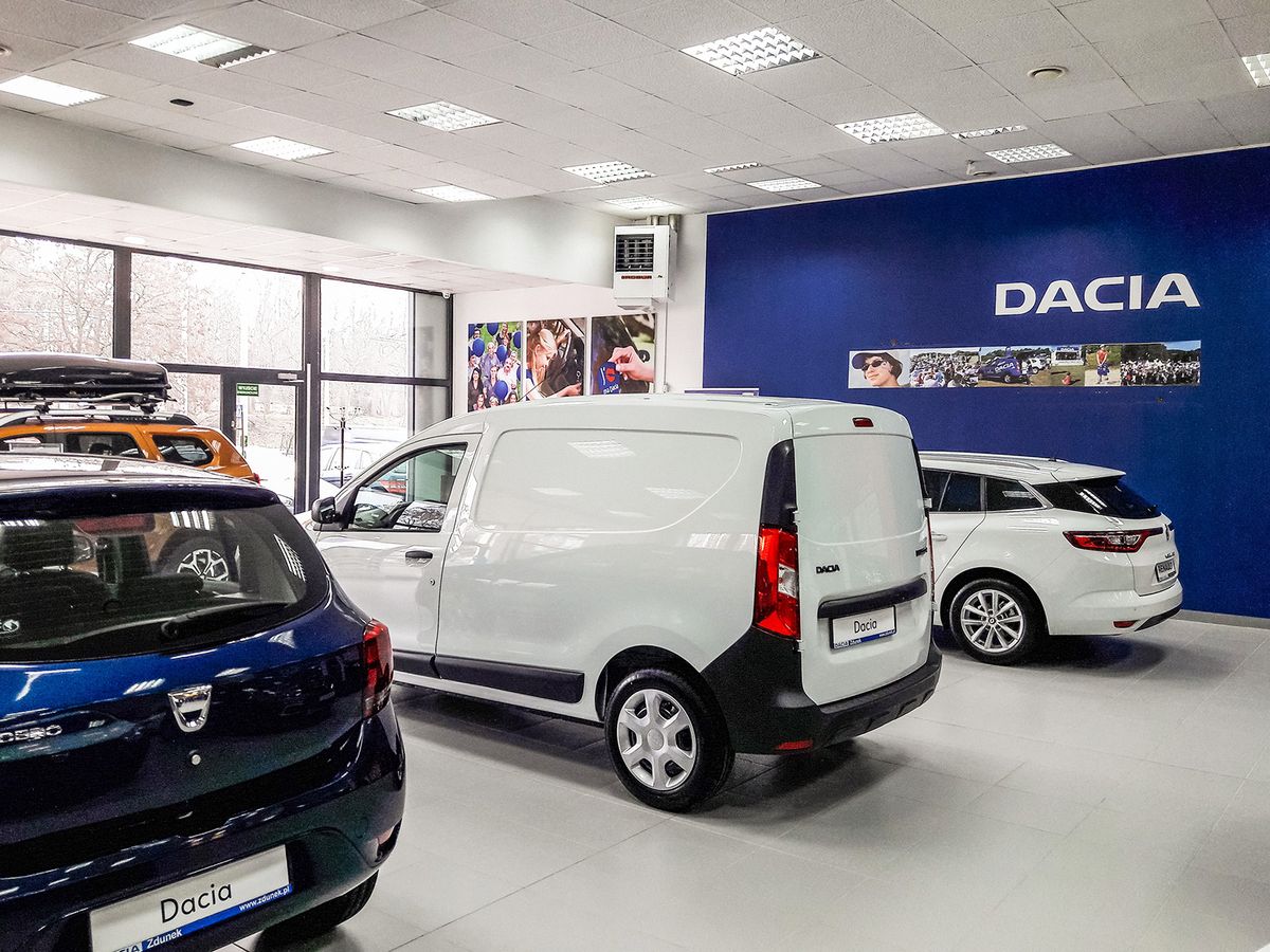 Dacia Sandero and Dacia Dokker Van in the Zdunek car dealer showroom are seen in Sopot, Poland on 7 February 2019 According to the Romanian Automobile Manufacturers Association the number of Dacia cars registered in the European Union increased by 12% in 2018 to 519,088 units. Dacia reached a car market share of 3.4% in 2018. The largest Dacia markets were Germany and the UK. (Photo by Michal Fludra/NurPhoto) (Photo by Michal Fludra / NurPhoto / NurPhoto via AFP)
