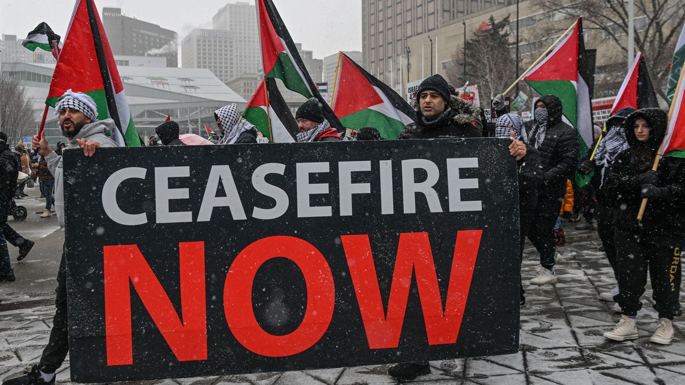 Pro-Palestinian Rally 'All Out For Gaza' In Edmonton