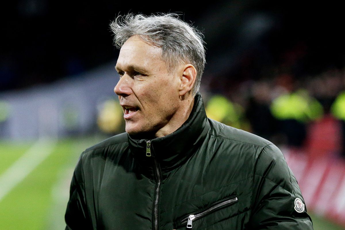 AMSTERDAM, NETHERLANDS - MARCH 1: Marco Van Basten during the Dutch Eredivisie  match between Ajax v AZ Alkmaar at the Johan Cruijff Arena on March 1, 2020 in Amsterdam Netherlands (Photo by Erwin Spek/Soccrates/Getty Images)