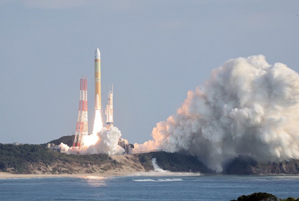 H3 rocket launches in Kagoshima, Japan