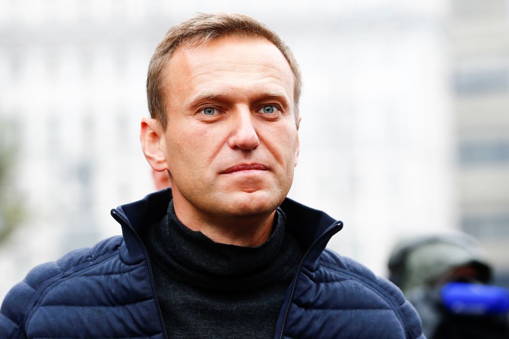 Rally in support of political prisoners in central MoscowMOSCOW, RUSSIA - SEPTEMBER 29 : Russian opposition leader Alexei Navalny attends a rally in support of political prisoners in Prospekt Sakharova Street in Moscow, Russia on September 29, 2019. (Photo by Sefa Karacan/Anadolu Agency via Getty Images)