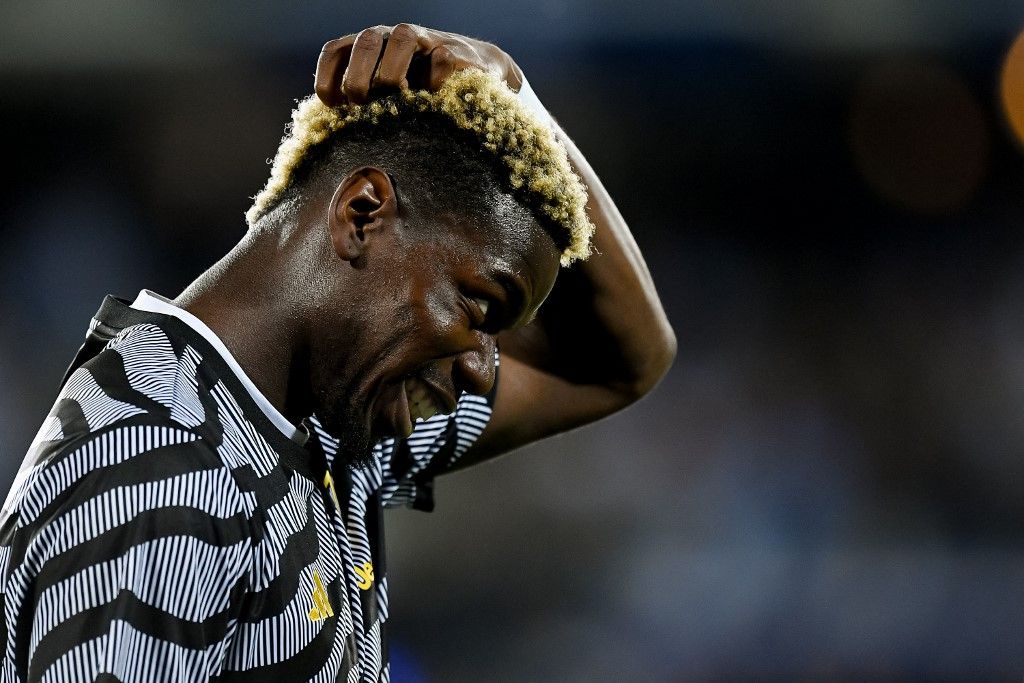 Empoli FC v SS Juventus FC - Serie A TIMPaul Pogba of Juventus FC reacts during the Serie A Tim match between Empoli FC and Juventus FC at Stadio Carlo Castellani on September 3, 2023 in Empoli, Italy. (Photo by Giuseppe Maffia/NurPhoto) (Photo by Giuseppe Maffia / NurPhoto / NurPhoto via AFP) dopping
