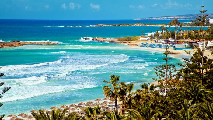 Cyprus,Beautiful,Coastline,,Mediterranean,Sea,Of,Turquoise,Color