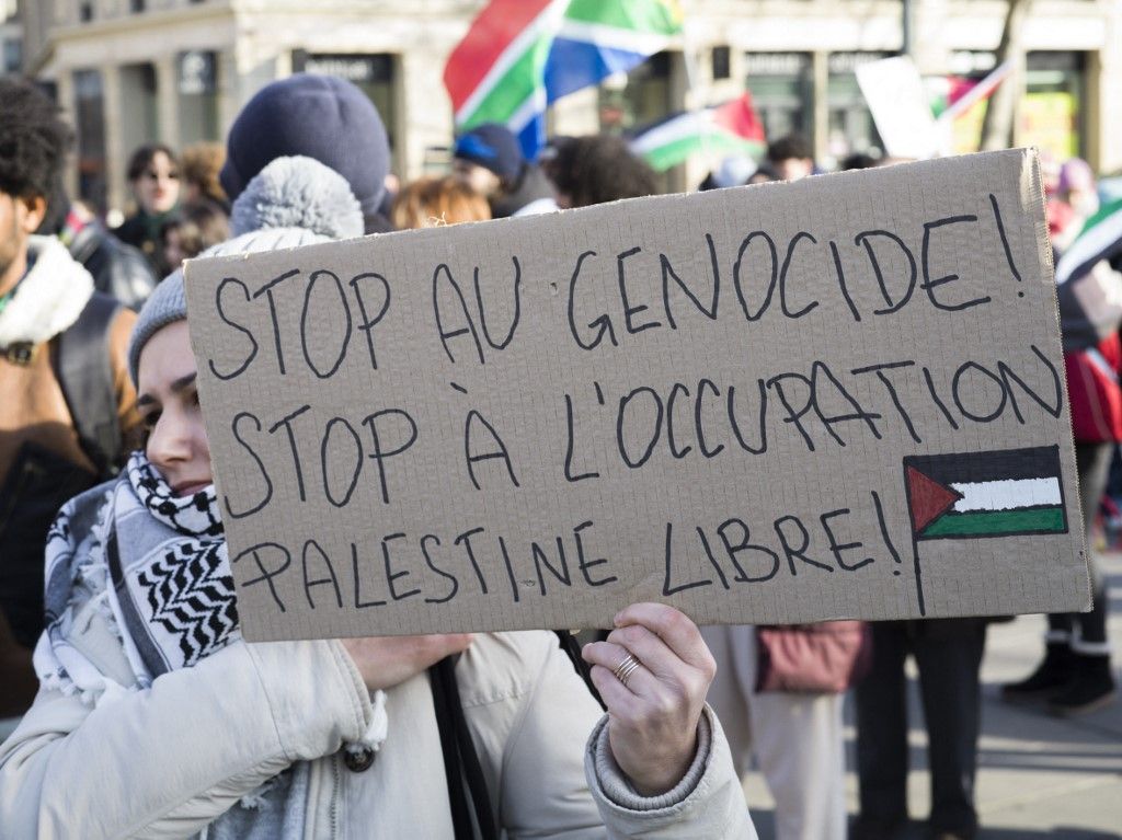 FRANCE - MARCH AND MEETING TO DEMAND AN END TO GENOCIDE IN PALESTINE