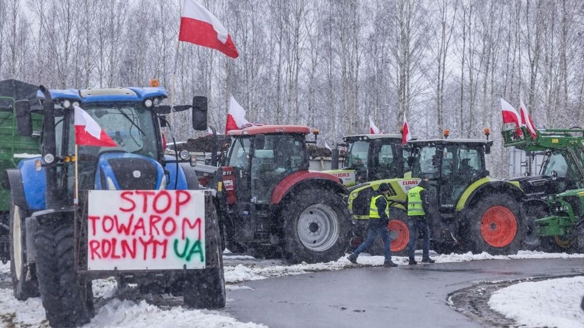 Nem tetszik Ukrajnának a tüntető lengyel gazdák viselkedése