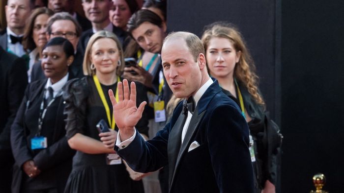 EE BAFTA Film Awards 2024 In LondonLONDON, UNITED KINGDOM - FEBRUARY 18, 2024: William, Prince of Wales attends the EE BAFTA Film Awards ceremony at The Royal Festival Hall in London, United Kingdom on February 18, 2024. (Photo by WIktor Szymanowicz/NurPhoto) (Photo by WIktor Szymanowicz / NurPhoto / NurPhoto via AFP) 