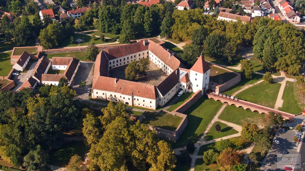 Castle,From,Sarvar,Hungary,Drone