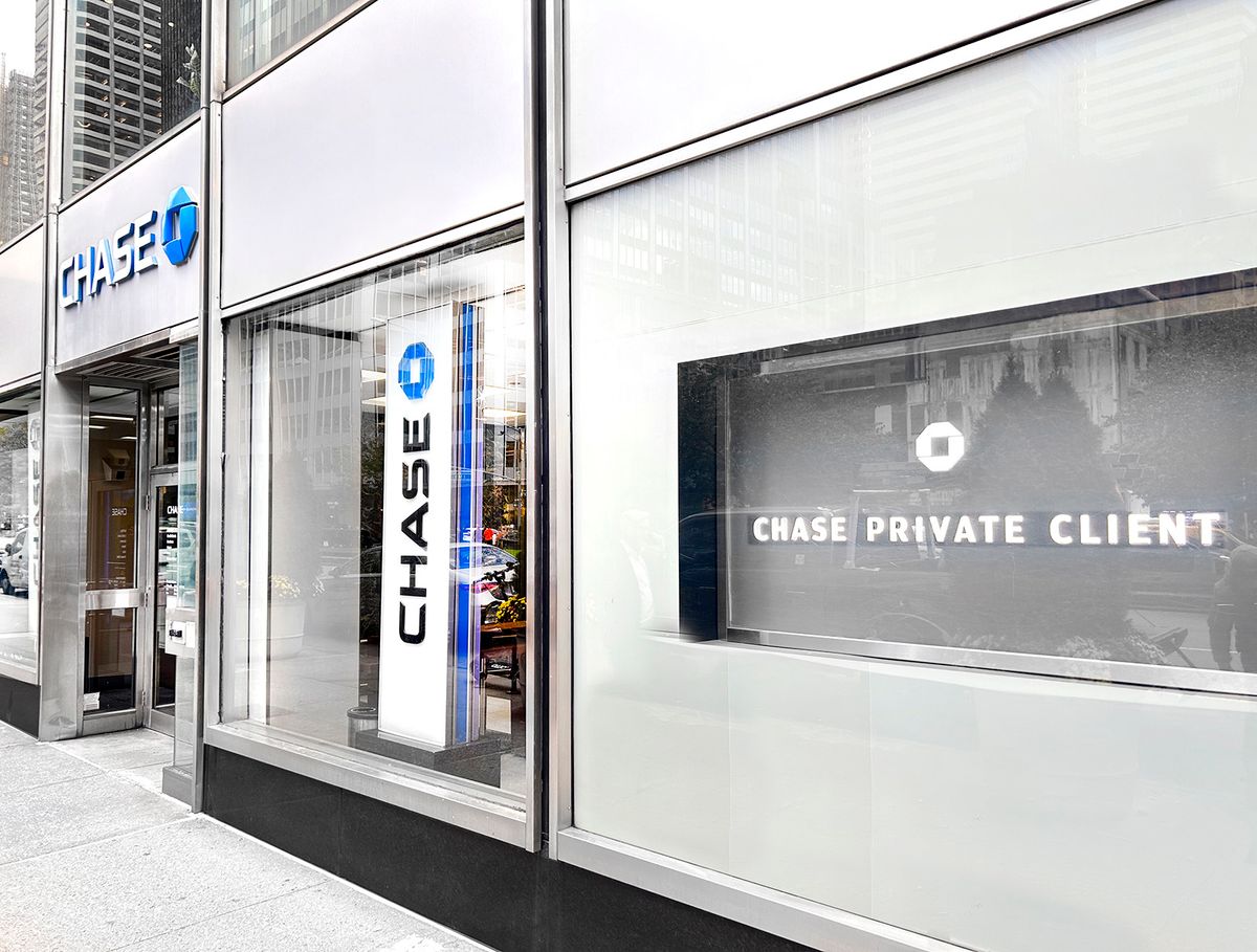 Chase Bank branch, New York City, New York, USA