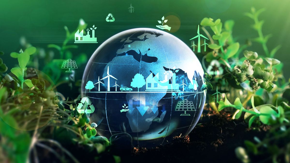 Green,Energy,For,Clean,And,Sustainable,Environment.,Wind,Energy,Used
Green energy for clean and sustainable environment. Wind energy used in the industry of factories, machines and technologies. Reducing Co2 emissions and limiting global warming and climate change