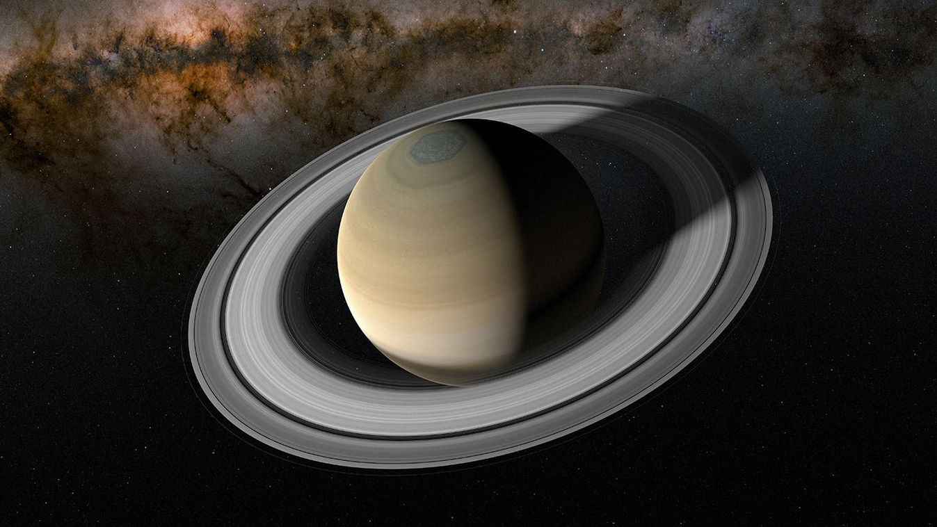Saturn, illustration
Saturn, illustration. Saturn is the sixth planet from the Sun and the second largest in the solar system. It is a gas giant, composed mostly of hydrogen, with small proportions of helium and trace elements. It has a prominent ring system, consisting mainly of ice and dust particles. (Photo by NEMES LASZLO/SCIENCE PHOTO LIBRA / NLA / Science Photo Library via AFP)