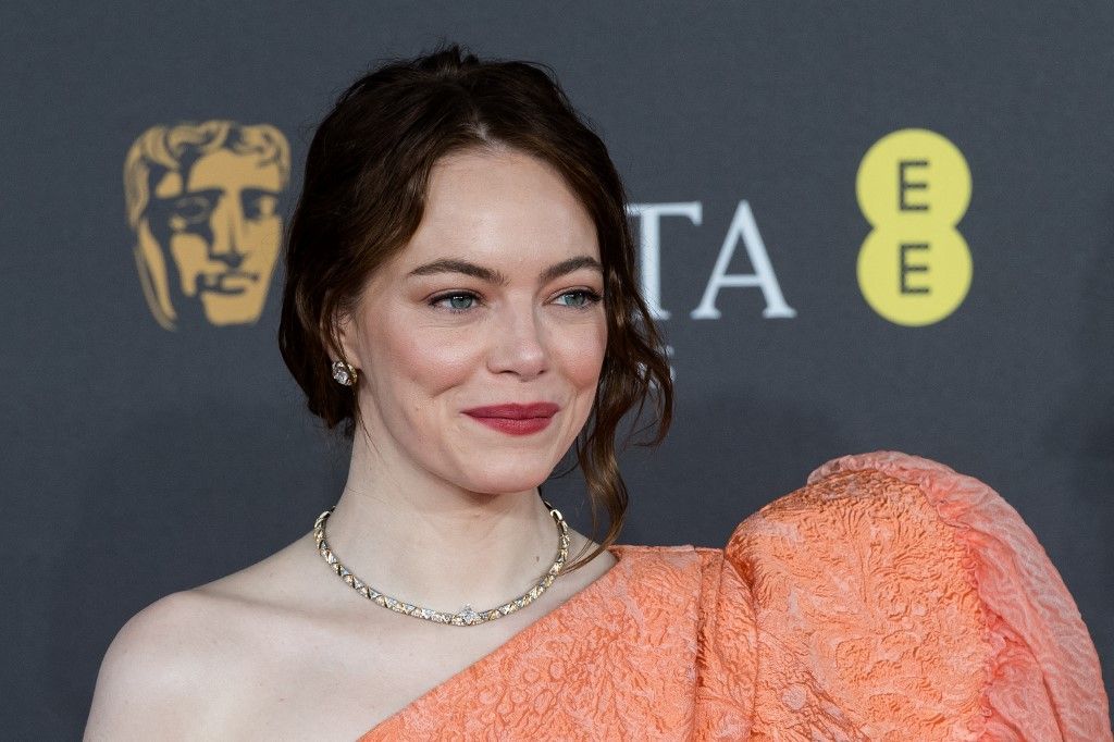 EE BAFTA Film Awards 2024 In LondonLONDON, UNITED KINGDOM - FEBRUARY 18, 2024: Emma Stone attends the EE BAFTA Film Awards ceremony at The Royal Festival Hall in London, United Kingdom on February 18, 2024. (Photo by WIktor Szymanowicz/NurPhoto) (Photo by WIktor Szymanowicz / NurPhoto / NurPhoto via AFP)