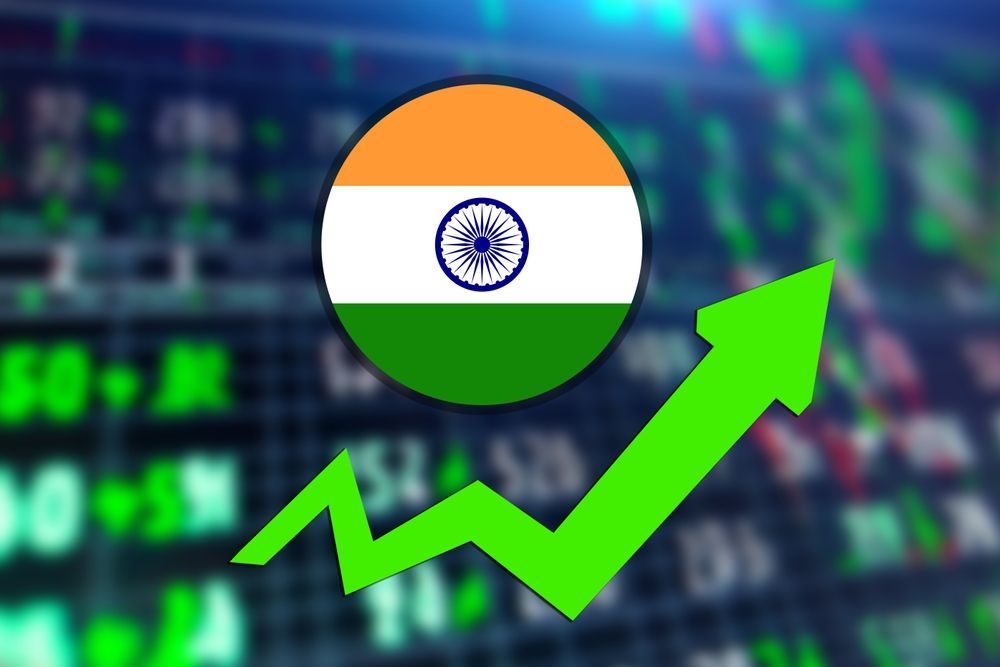 India,Stock,Market,Rate,Increase,Illustration,Poster,Design.