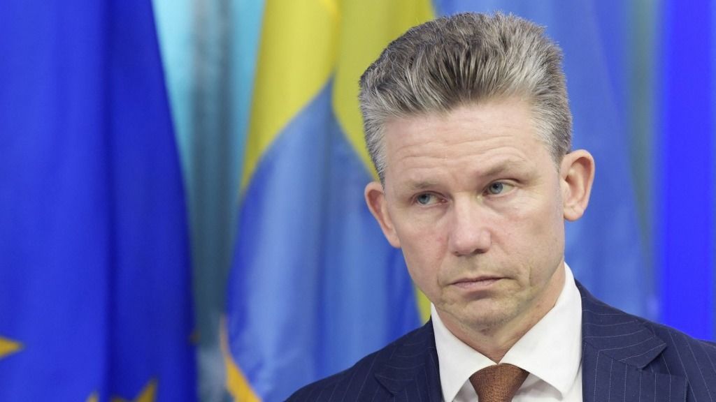 Minister Of Sweden Jonson Hold A NATO Membership And Ukraine War Conversation svéd