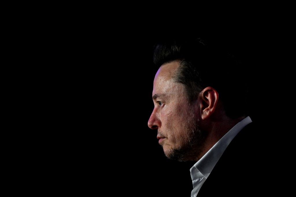 (FILES) X (formerly Twitter) CEO Elon Musk attends a symposium on "Antisemitism Online" during the European Jewish Association conference in Krakow, on January 22, 2024. A judge in the US state of Delaware voided the $56 billion compensation package of Tesla chief executive Elon Musk on January 30, 2024, siding with a shareholder who claimed the entrepreneur was overpaid. The electric vehicle maker's share price fell more than three percent in after-hours trading following the publication of the 200-page ruling. (Photo by Sergei GAPON / AFP)