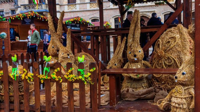 Prague,,Czech,Republic,-,March,25,,2023:,Easter,Decorative,Straw