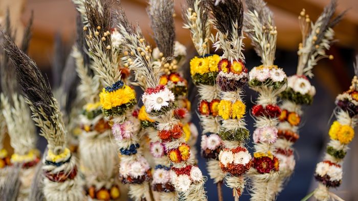 Traditional,Lithuanian,Easter,Palms,Known,As,Verbos,Sold,On,Kaziukas,