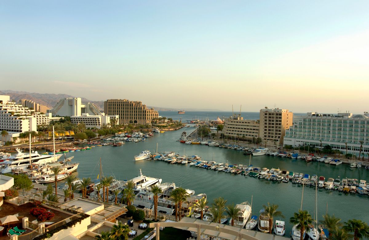 The marina of Eilat IsraelThe marina in Eilat Israel. Eilat is Israel's southernmost city, a busy port and popular resort located at the northern tip of the Red Sea, on the Gulf of AqabaThe marina in Eilat Israel