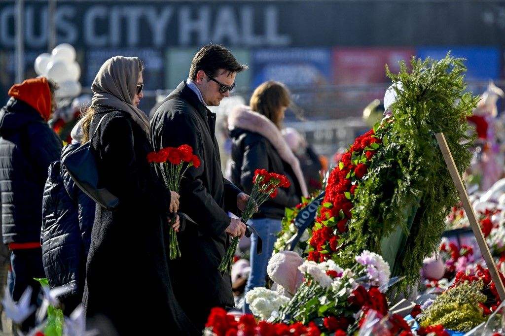 Commemoration for victims of Moscow Crocus City Hall attack