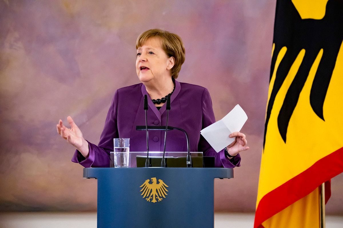 Angela Merkel Receives German Order Of Merit