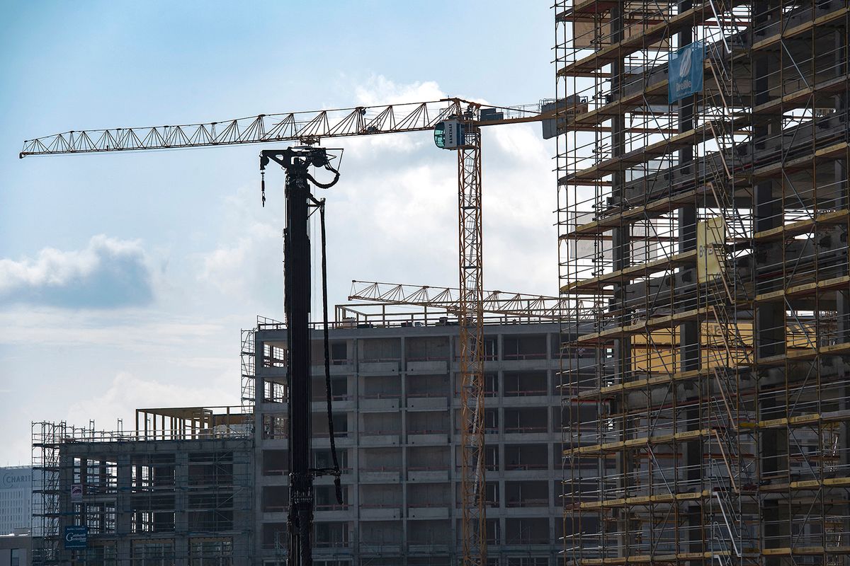 A new large quarter is being built on Heidestraße