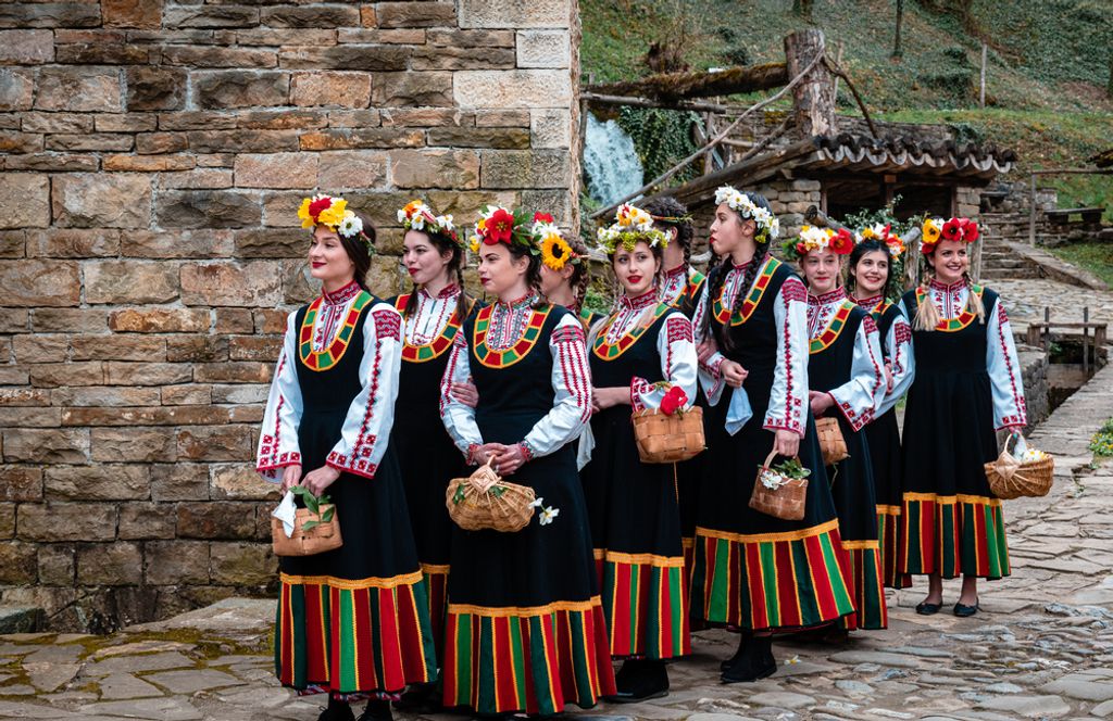 Etar,,Gabrovo,bulgaria,24,April,2021,lazarovden,Bulgaria.,Beautiful,Lazarvane,Girls,In
