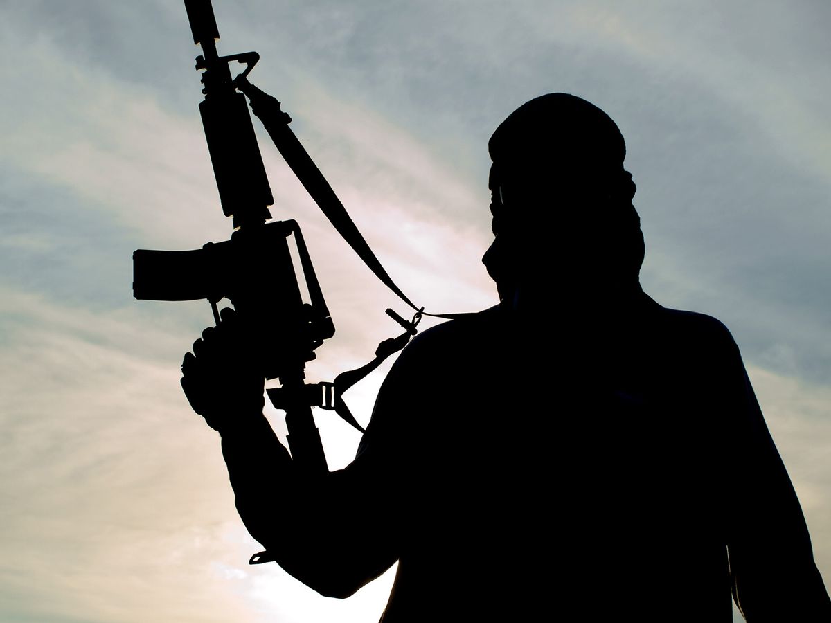 Silhouette,Of,Soldier,With,Rifle