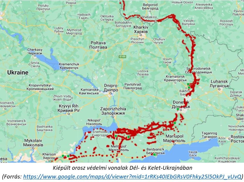 Kiépült orosz védelmi vonalak Dél- és Kelet-Ukrajnában
