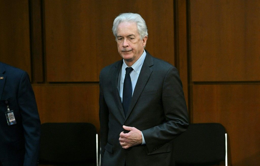 CIA Director William Burns, arrives to testify a Senate Intelligence Committee on worldwide threats, in the Hart Senate Office Building on Capitol Hill in Washington, DC on March 11, 2024. (Photo by Mandel NGAN / AFP)