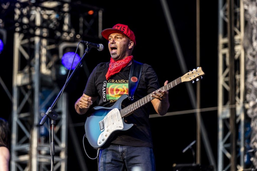 Tom Morello Performs In Florence ItalyFLORENCE, ITALY - JUNE 17:  Tom Morello performs at Firenze Rocks 2023 on June 17, 2023 in Florence, Italy. (Photo by Roberto Finizio/NurPhoto) (Photo by Roberto Finizio / NurPhoto / NurPhoto via AFP)