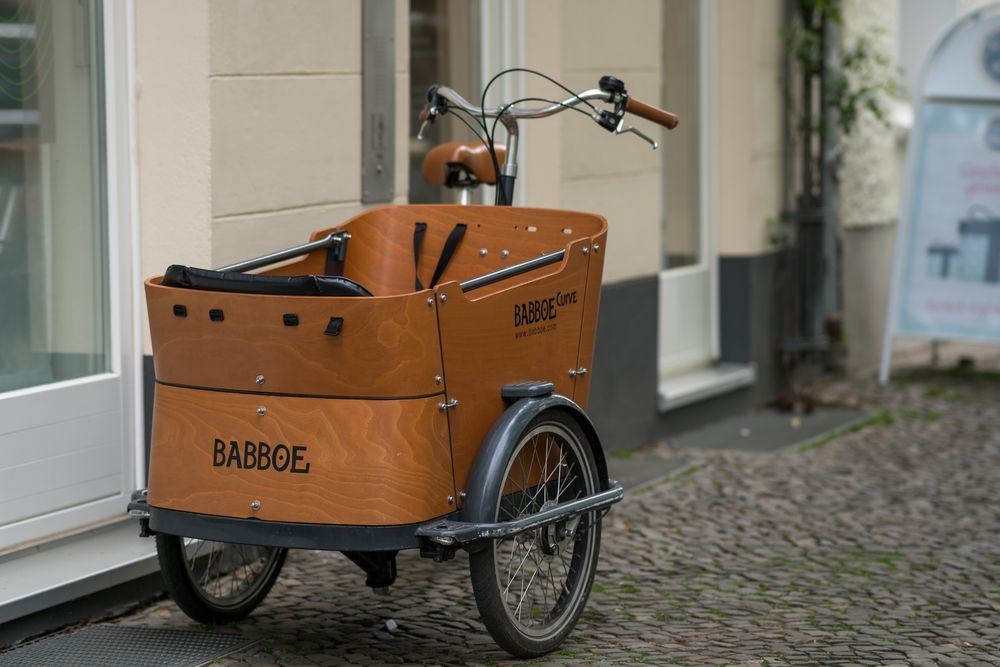 Berlin,,Germany,-,April,29,,2020:,Babboe,Three-wheel,Cargo,Bike