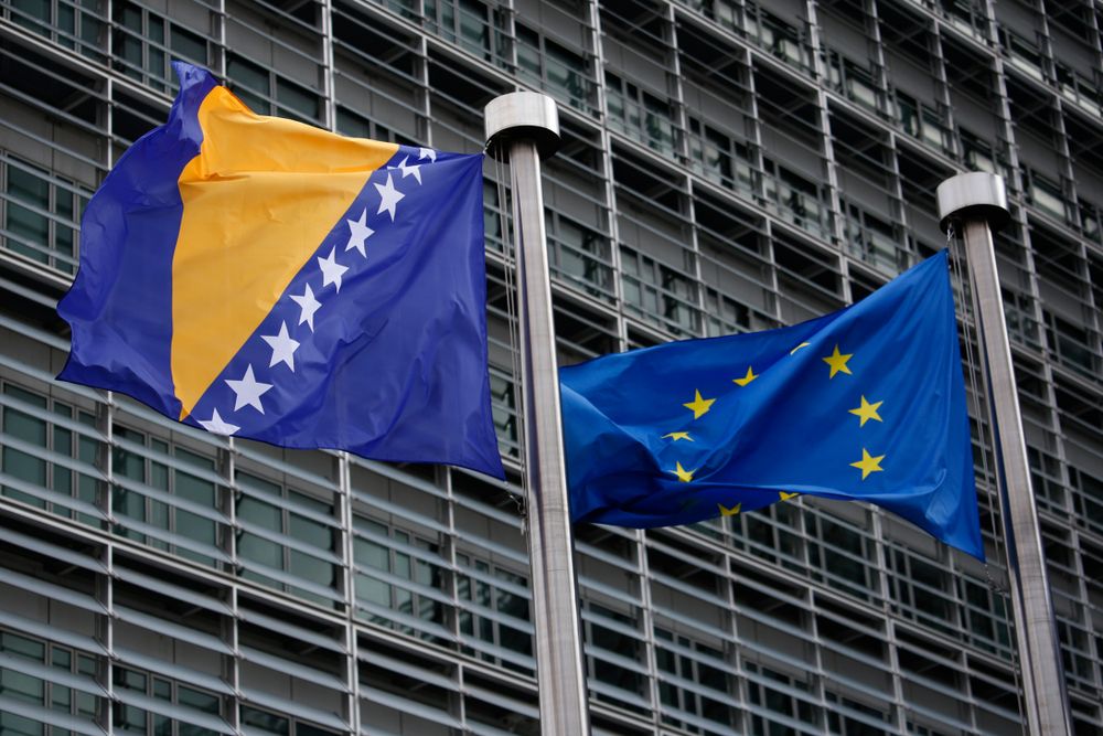 Brussels,,Belgium.,4th,March,2019.,Flags,Of,European,Union,And