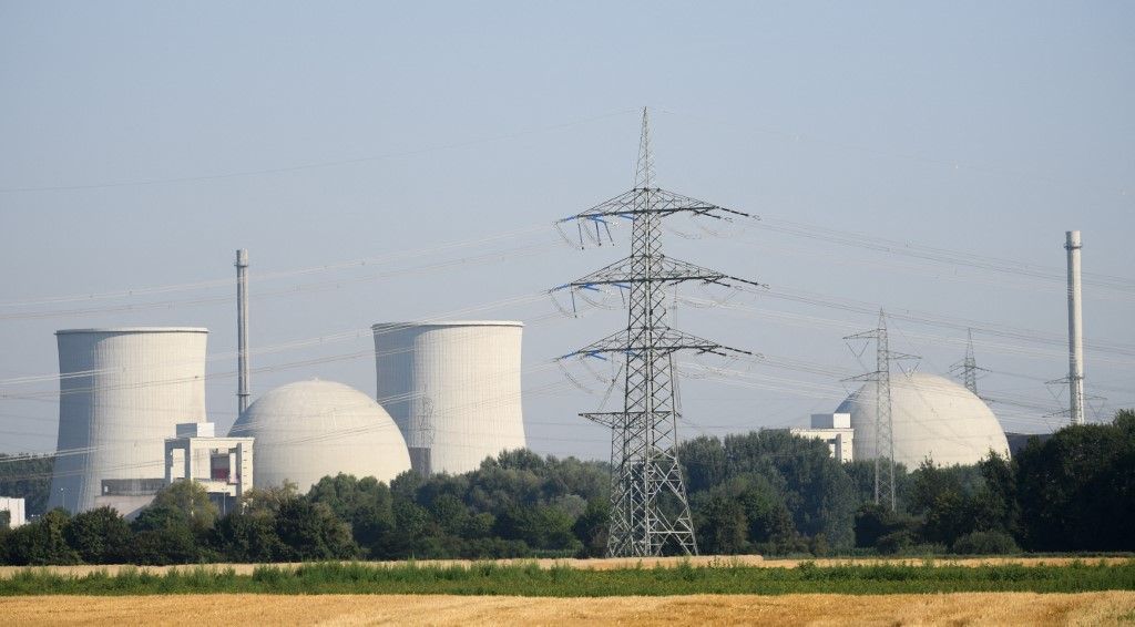 View of Units A (R) and B including the cooling towers of the nuclear power plant in Biblis, Germany, 19 July 2017. The official dismantling of the decommissioned nuclear power plant has begun. Following the disaster in Fukushima, Japan, the facility was first shut down for an initial period of three months in 2011 and subsequently closed permanently. Photo: Arne Dedert/dpa (Photo by ARNE DEDERT / DPA / dpa Picture-Alliance via AFP)
