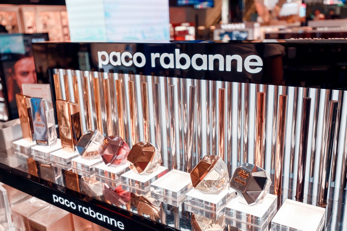 Puig 
 Paco Rabanne
1,December,2019,,Dubai,,United,Arab,Emirates:,Paco,Rabanne,Parfume