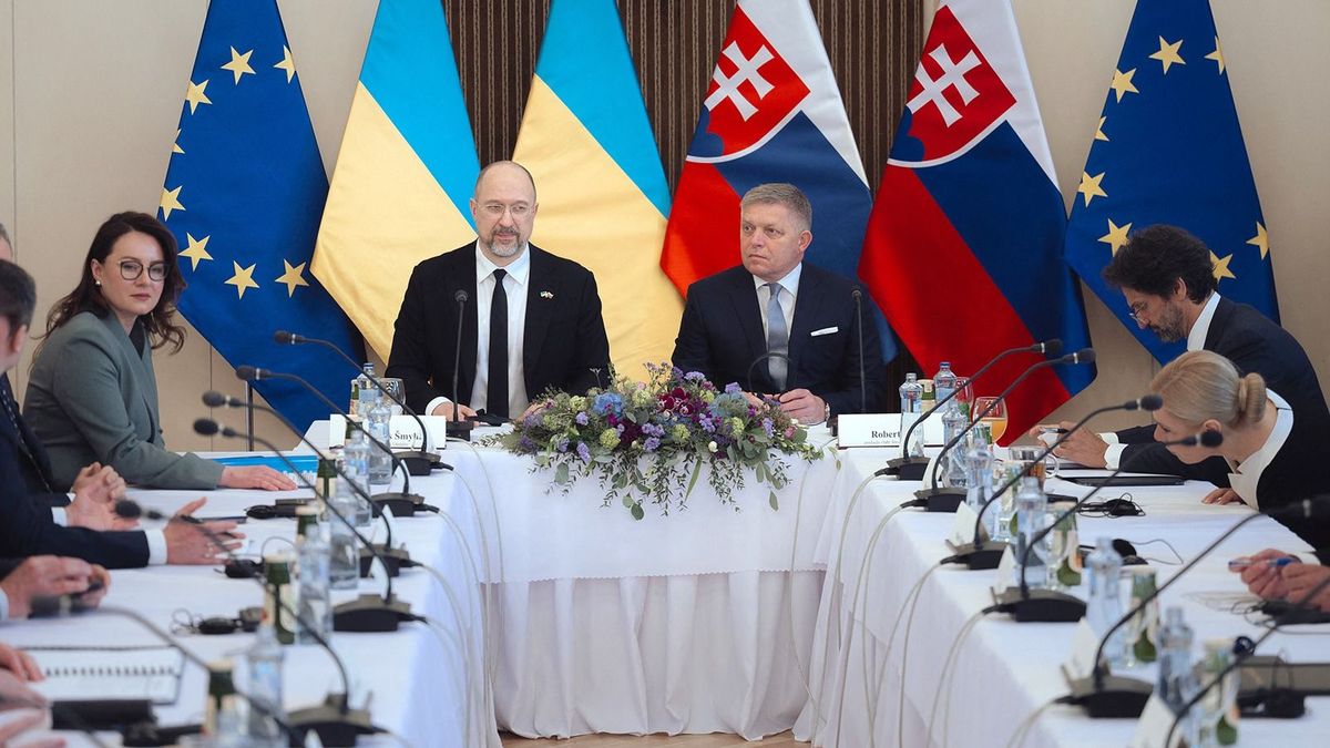 Az ukrán miniszterelnökkel tárgyalt Robert Fico