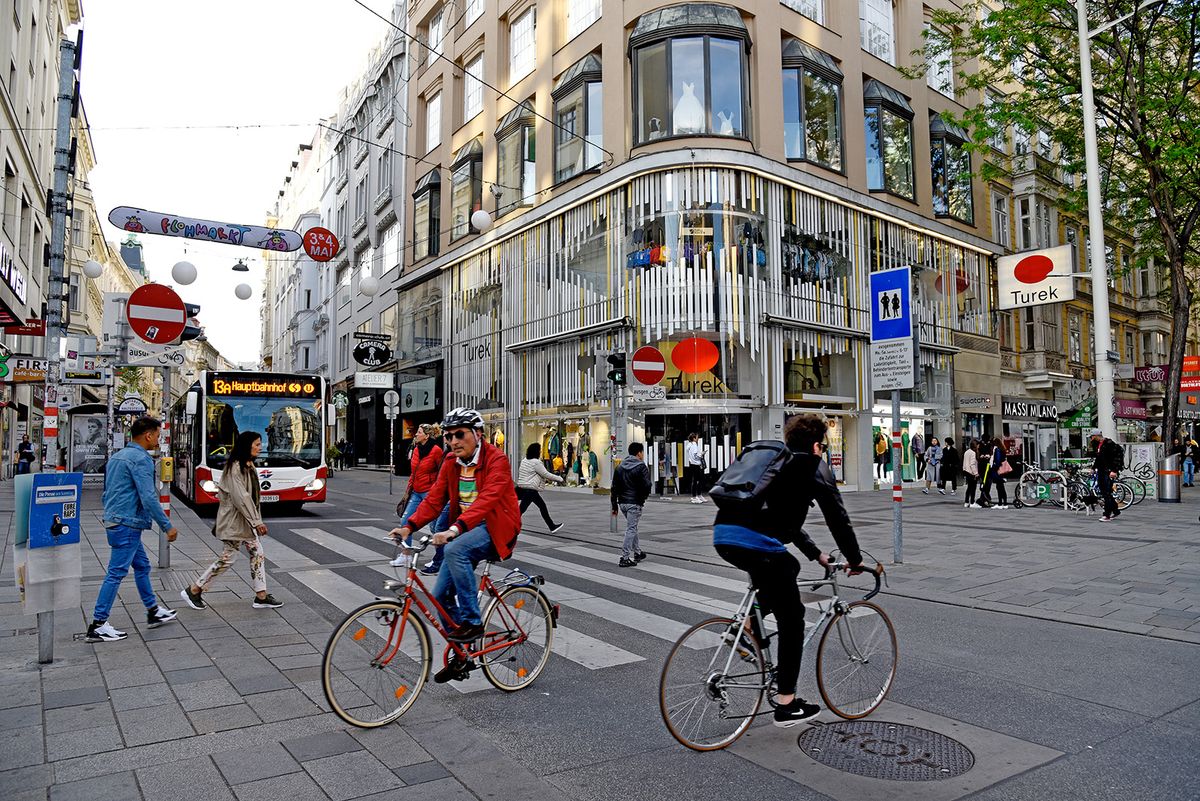 Vienna,,Austria,-,May,,2019:,The,Shopping,Street,Mariahilfer,Straße