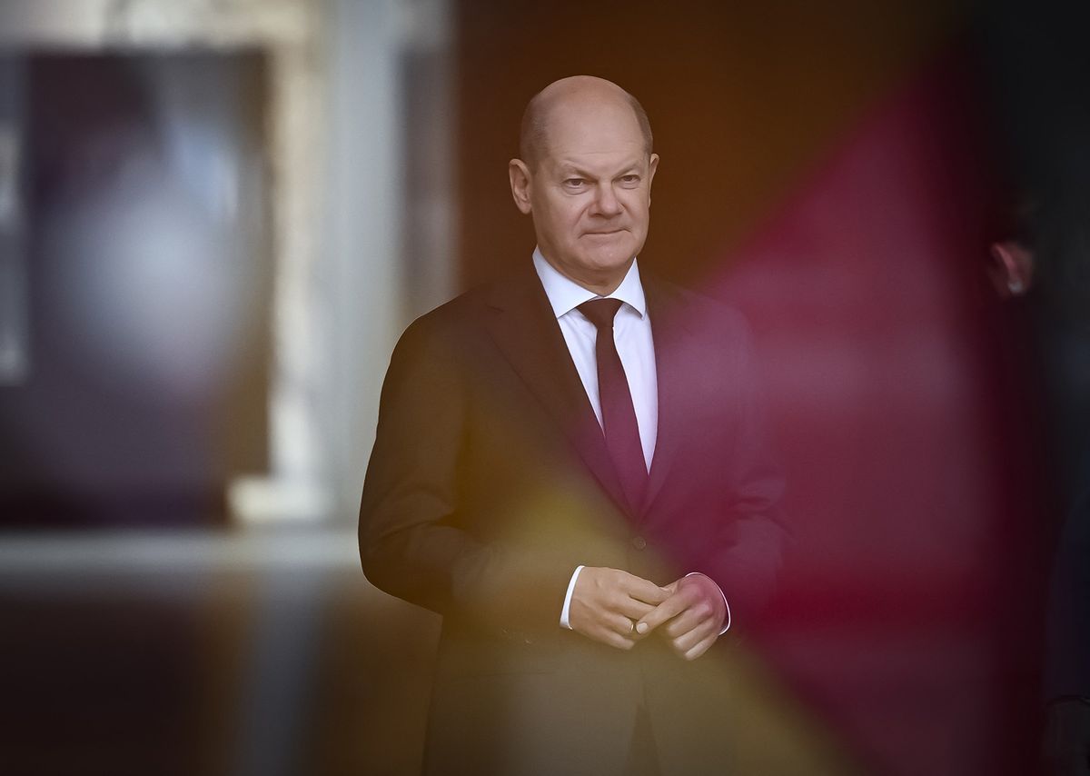 Olaf Scholz - Evika Silina meet in Berlin TikTok