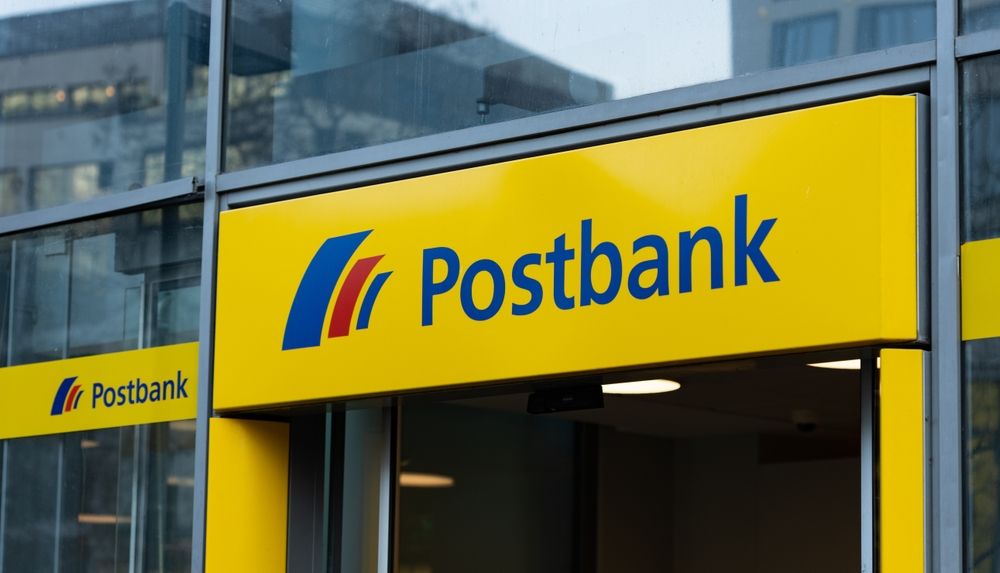 Frankfurt,,Hessen,,Germany,-,March,1,,2023:,Postbank,Retail,Bank, Deutsche Bank