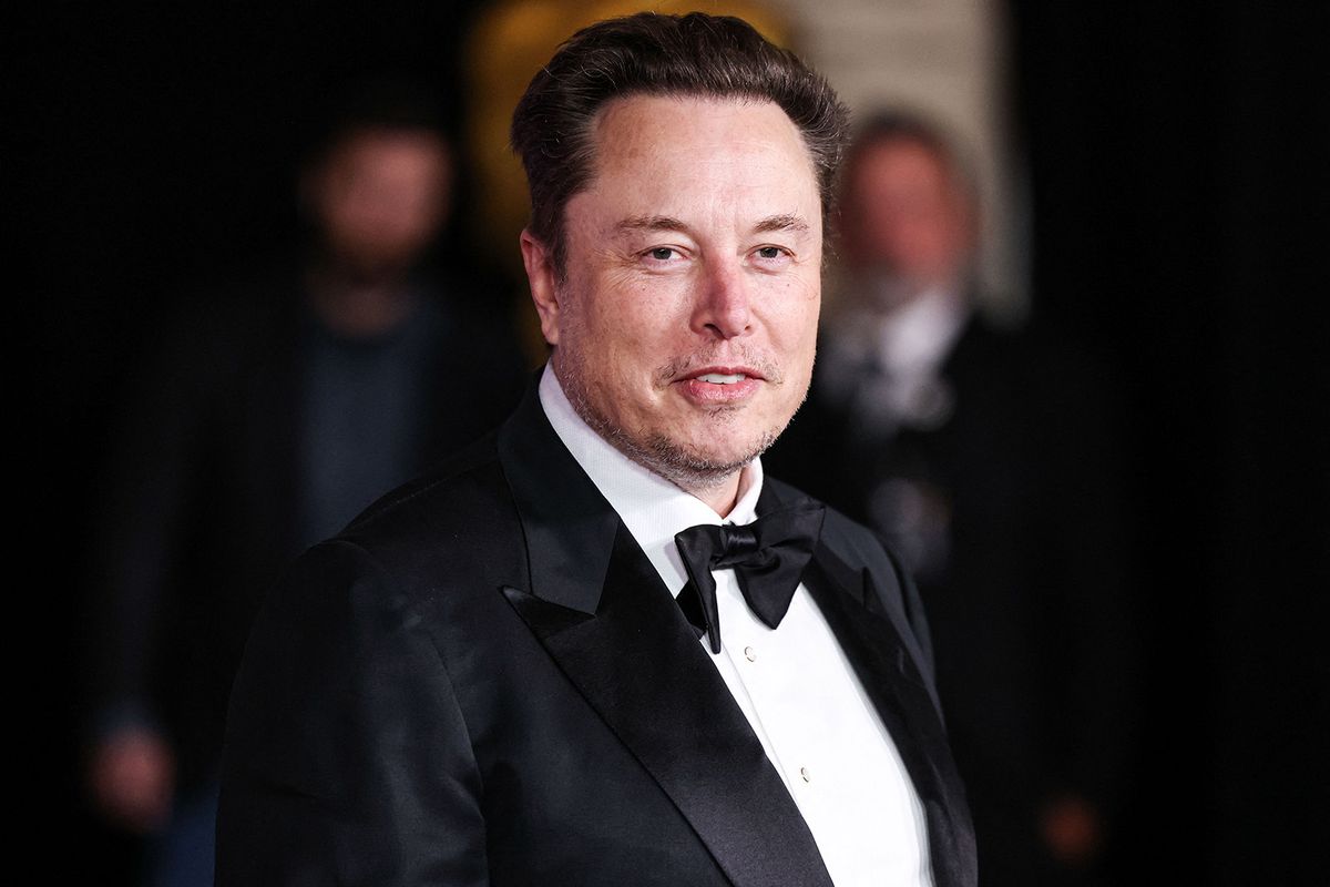 Elon Musk arrives at the 10th Annual Breakthrough Prize Ceremony held at the Academy Museum of Motion Pictures on April 13, 2024 in Los Angeles, California, United States. (Photo by Xavier Collin/Image Press Agency/NurPhoto) (Photo by Image Press Agency / NurPhoto / NurPhoto via AFP)