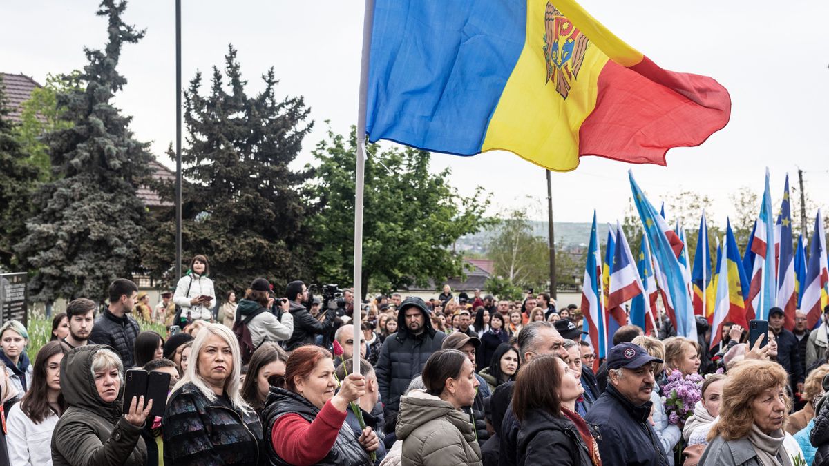 Victory Day celebration in Comrat moldova