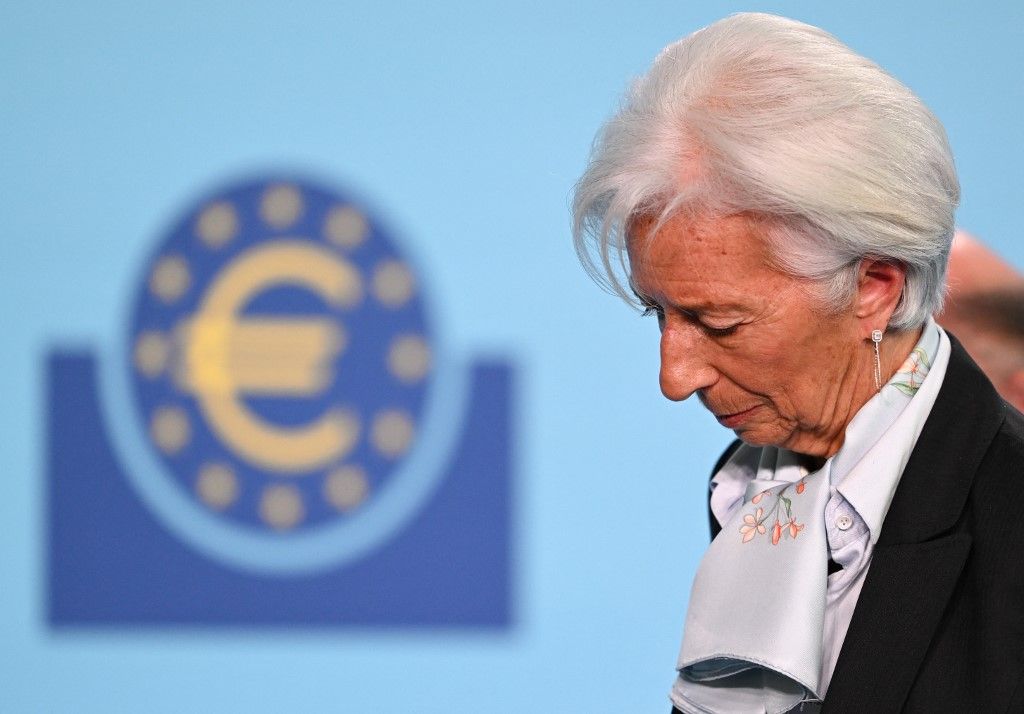 ECB press conference in Frankfurt am Main, Lagarde, EKB, ECB, euró, forint