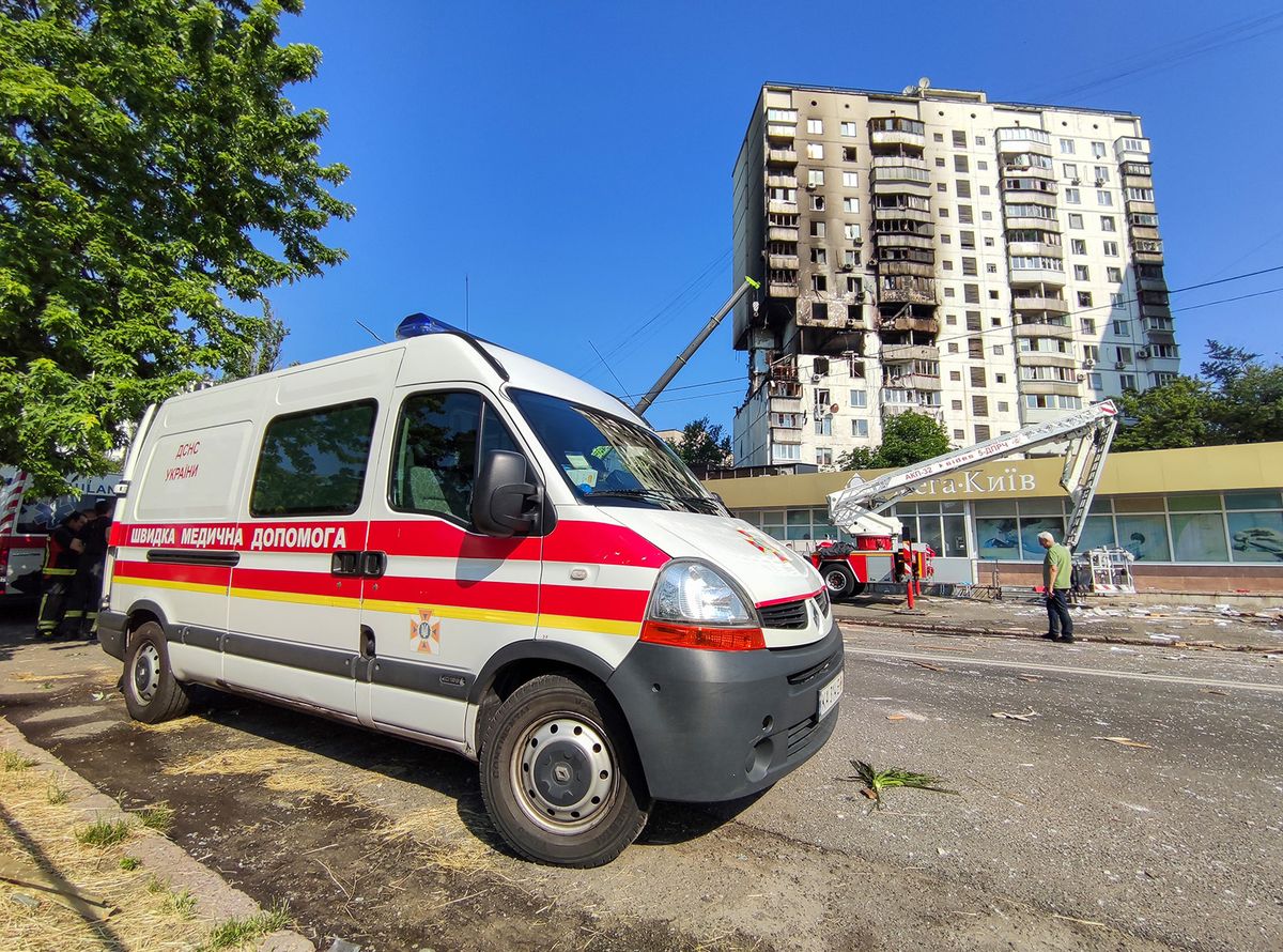 Blast At Residential High Rise In Kyiv