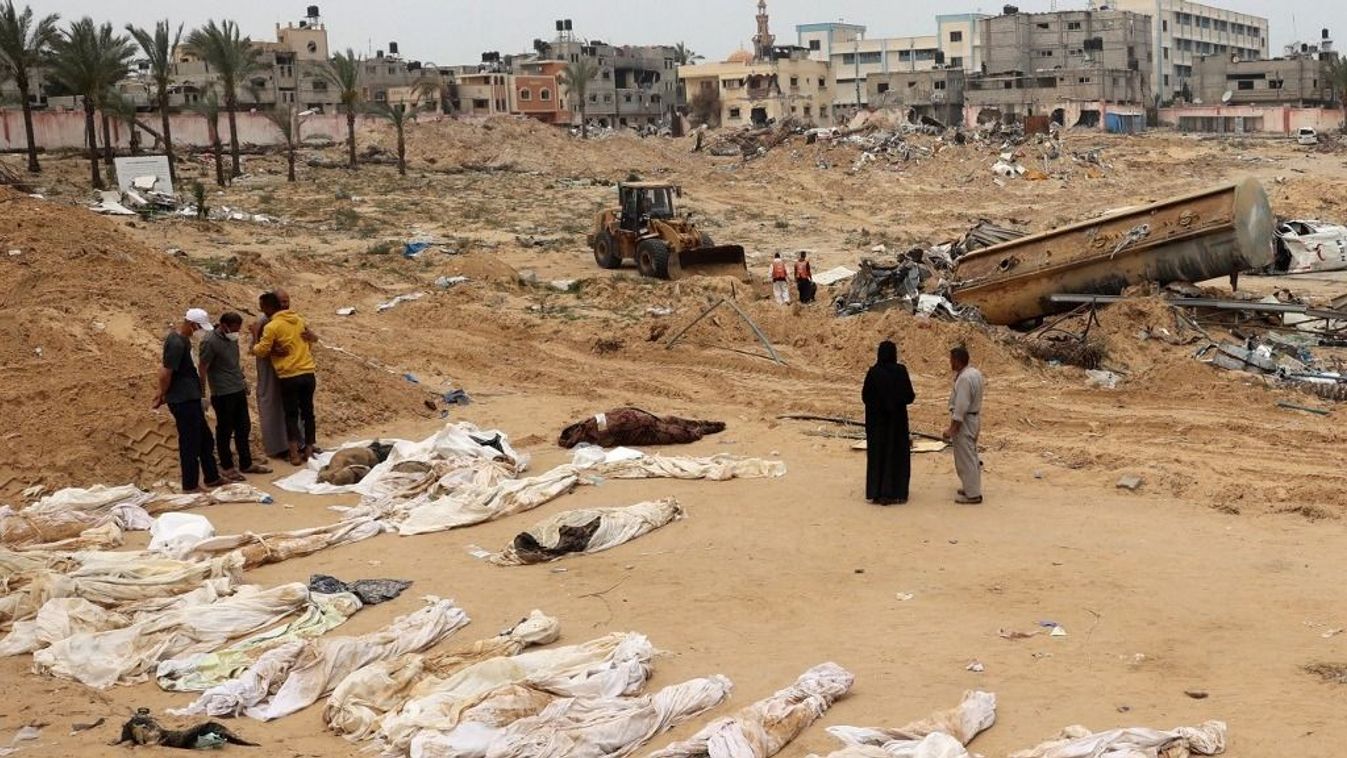 Közel 400 holttest került elő egy gázai tömegsírból