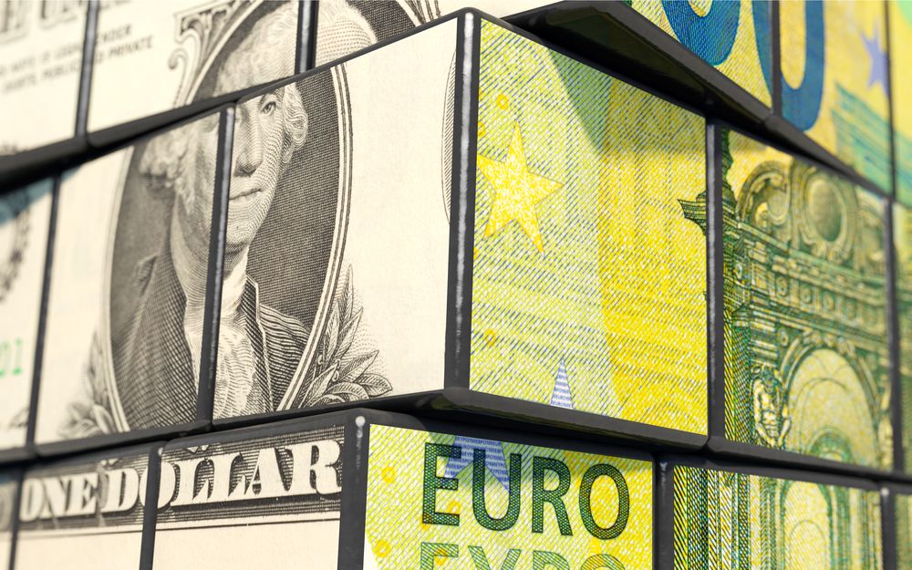 3d,Illustration,,Exchange,Market,Dollar,And,Euro